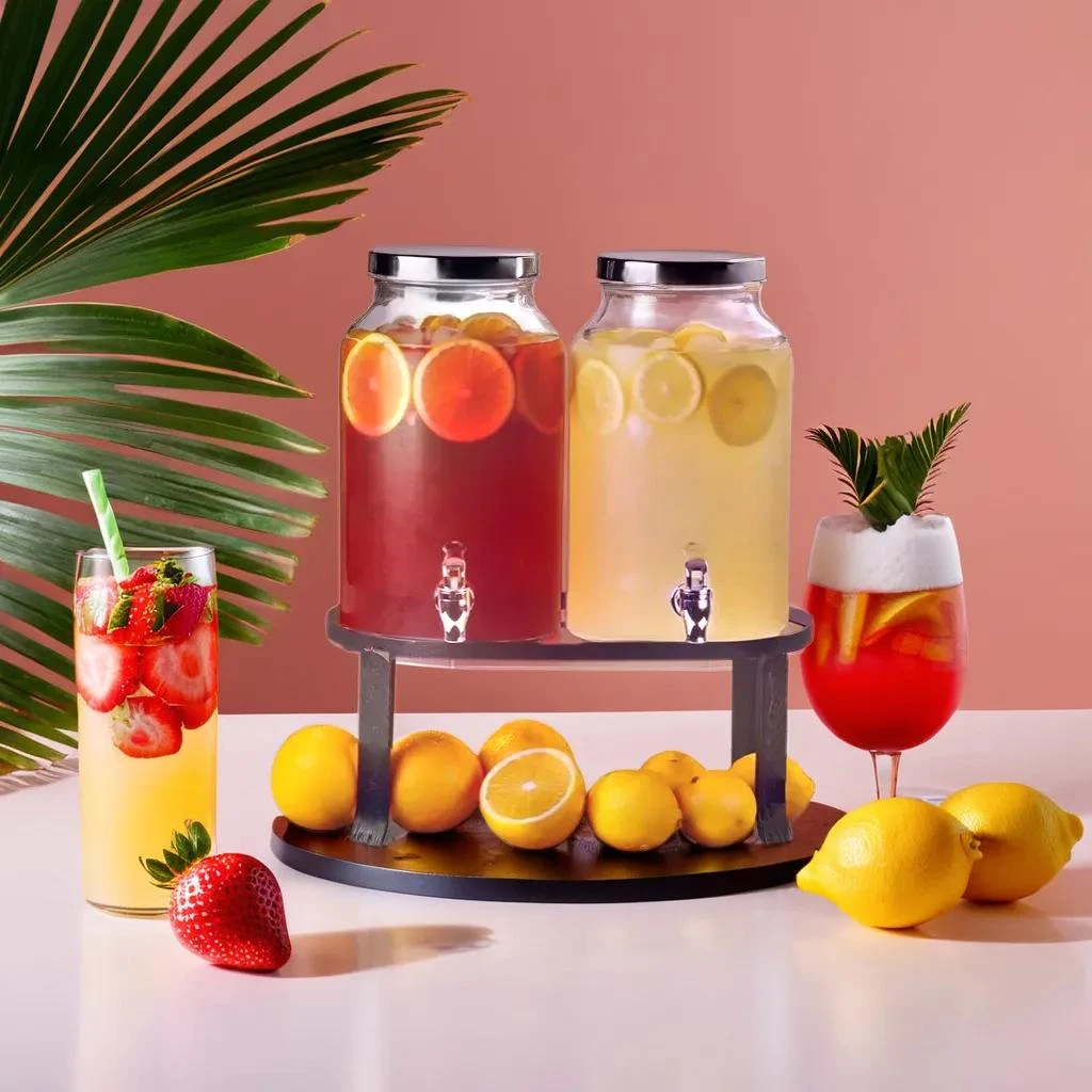 Drikkedispenser 10L med stativ 13919 by Drink color Helder