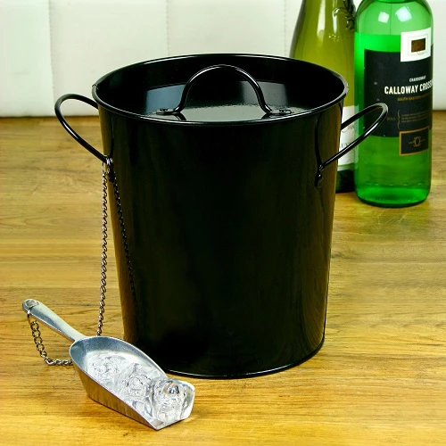 Isbøtte med skje - Party Time, 3,4 l 14661 by Drink color Svart