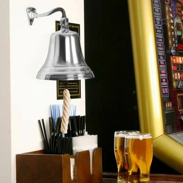 Chrome klokke 18 cm 11653-24636 by Drink color Silver