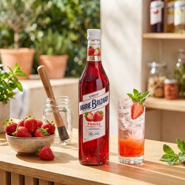 Marie Brizard Sirup de Fraise Jordbær 70 cl 61070 by MARIEBRIZA color Svart