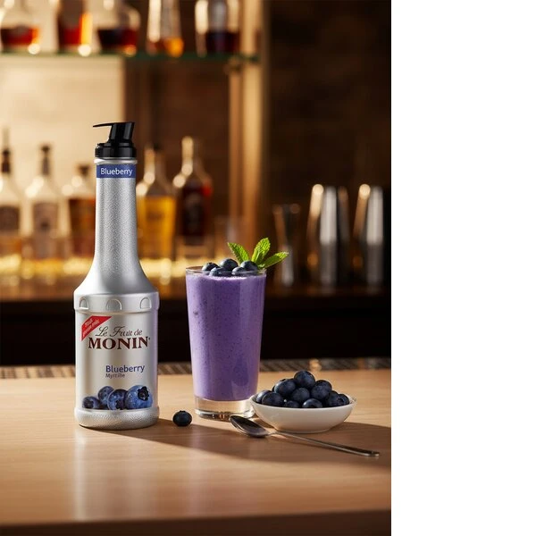 Monin Purémix Blåbær FL 100 61165 by MONIN color Blauw