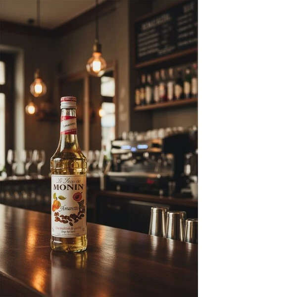 Monin Sirup Amaretto FL 70 61013 by MONIN color Svart