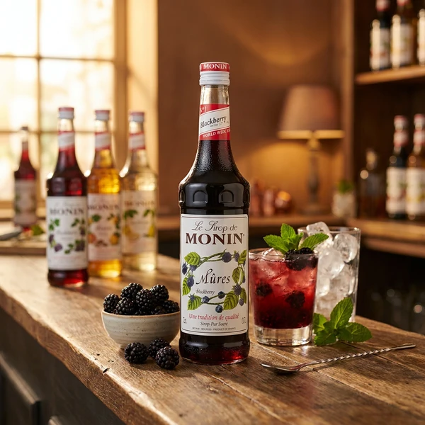 Monin Sirup Blackberry / Bjørnebær FL 70 61016 by MONIN color Svart