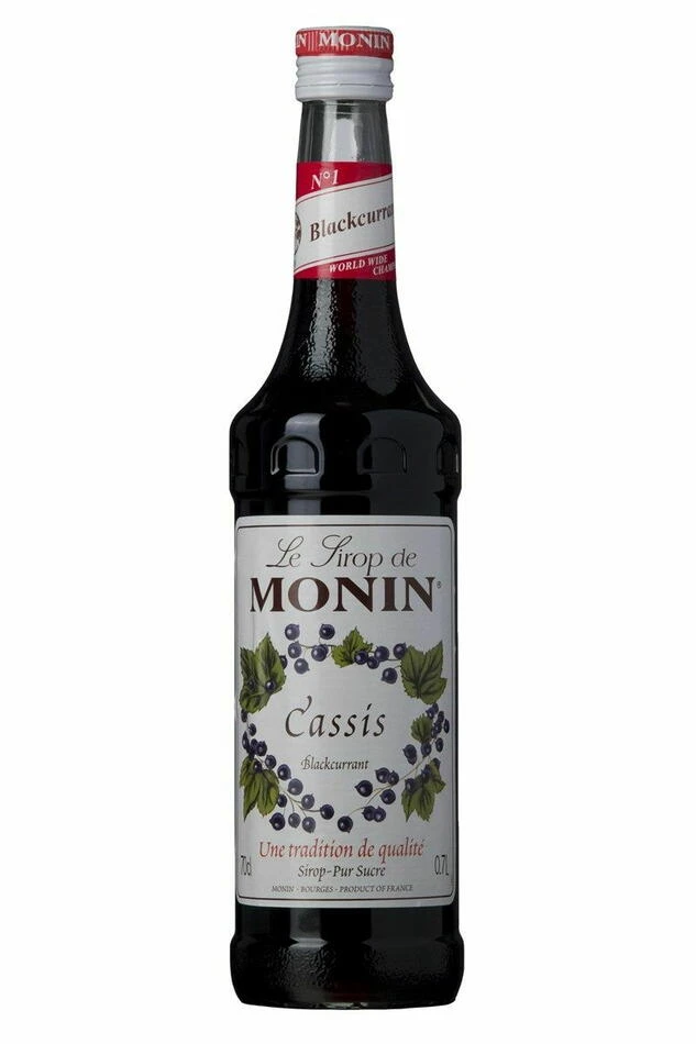 Monin sirup Cassis / Solbær FL 70 61050 by MONIN color Svart