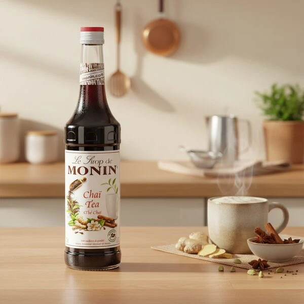 Monin Sirup Chai Tea FL 70 61011 by MONIN color Svart