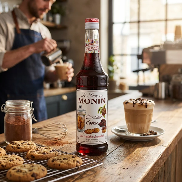 Monin Sirup Chocolate Cookie / Sjokoladekake FL 70 61172 by MONIN color Svart