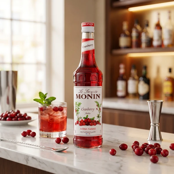 Monin Sirup Tranebær / Cranberry FL 70 61174 by MONIN color Svart