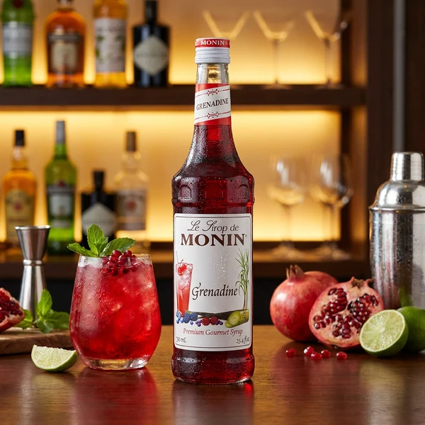 Monin Sirup Grenadine Rød FL 70 61025 by MONIN color Svart