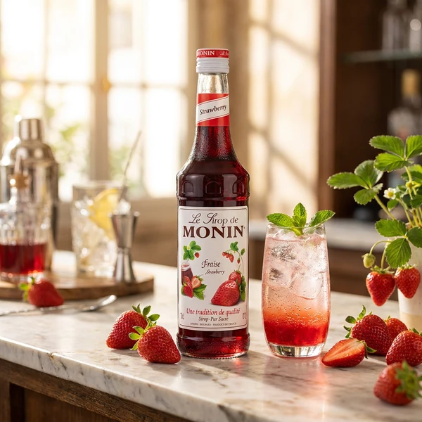 Monin Sirup Jordbær / Strawberry FL 70 61033 by MONIN color Svart