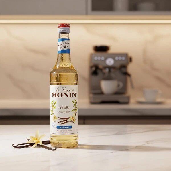 Monin sirup vanilje, sukkerfri FL 70 61178 by MONIN color Svart