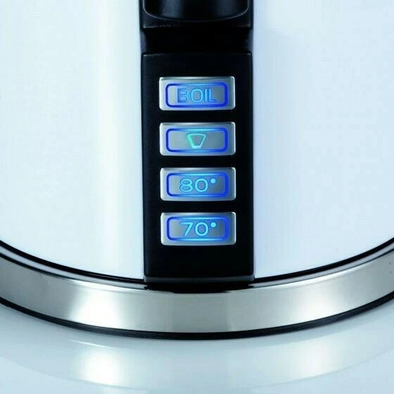 Vannkoker 1,5L med temperaturinnstilling, hvit GRWK701EU by Graef color Vit