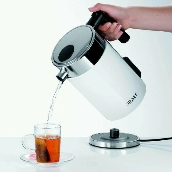 Vannkoker 1,5L med temperaturinnstilling, hvit GRWK701EU by Graef color Vit