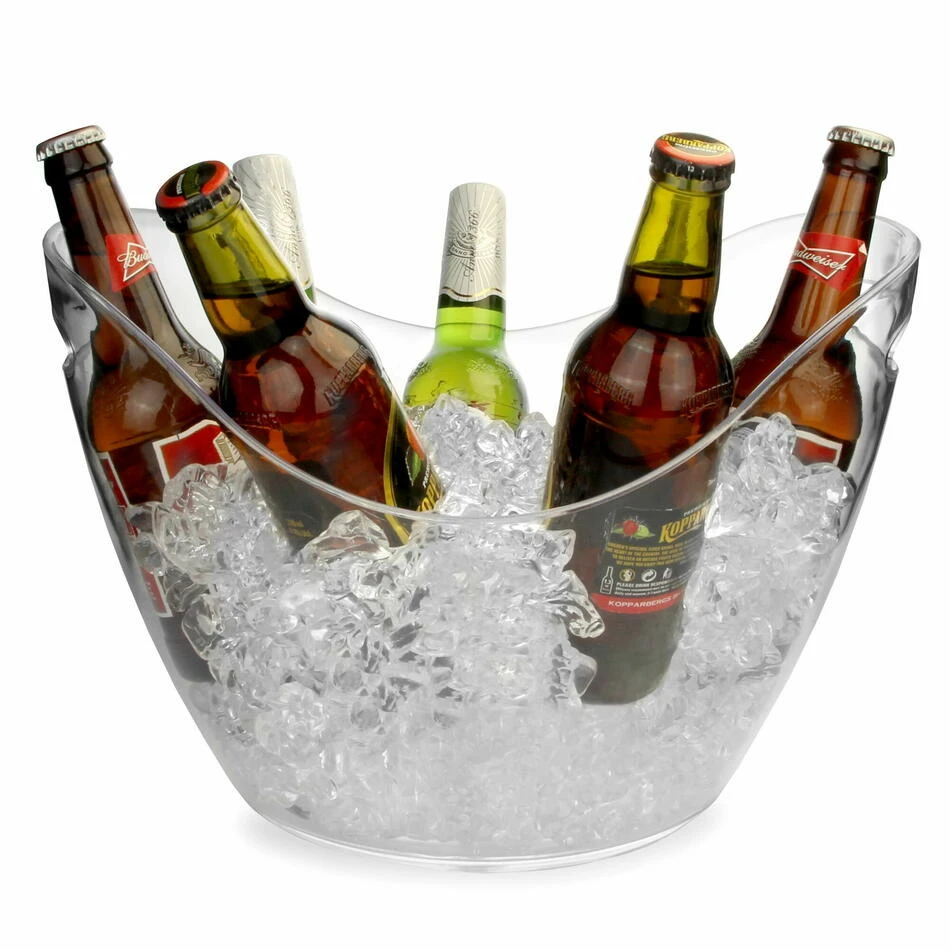 Vin- og champagnekjøler i klar plast – 8 liter BTBL3494 by Beaumont color Helder