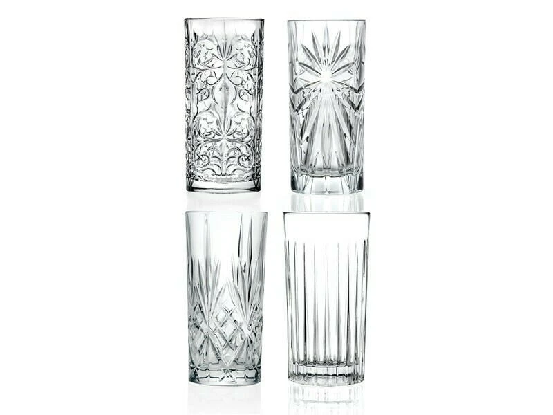 RCR Mixology Highball Sett (4 stk) Glas0635 by RCR Glas color Svart