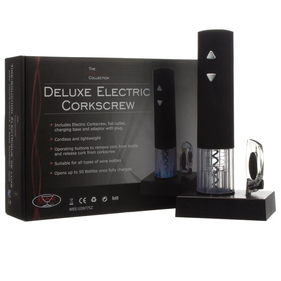 Vinology Deluxe <b>elektrisk proptrækker</b> EC/DLX by Final Touc color Svart