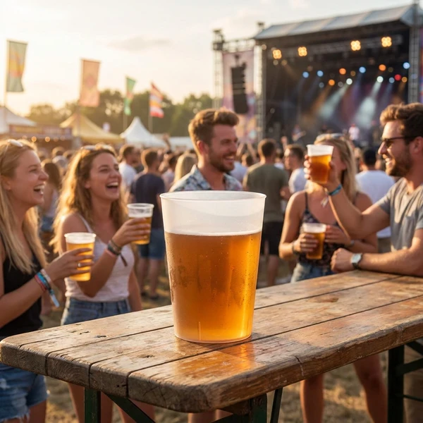 Festivalkrus 100 cl gjenbrukbare ECO900 by Rbdrinks color Svart