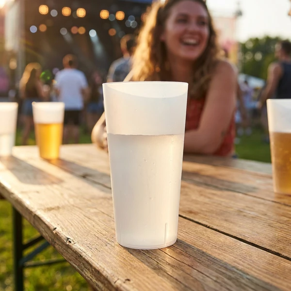 Koop festivalkrus i klar polykarbonat ECO500 by Koop color Svart