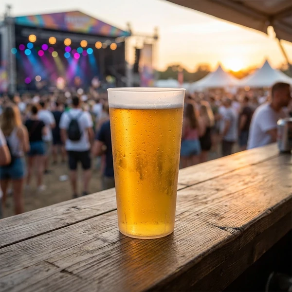 Gjenbrukbare festivalkrus 40 cl ECO400 by Rbdrinks color Svart