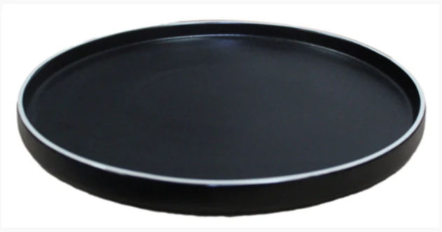 Tallerken 25 cm Sort/Hvit 5012014  color Vit