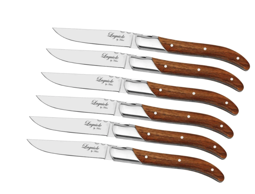 Laguiole Biffkniver Rosewood 6 stk. 30-LG0023 by Laguiole By Hâws color Brun/Silver