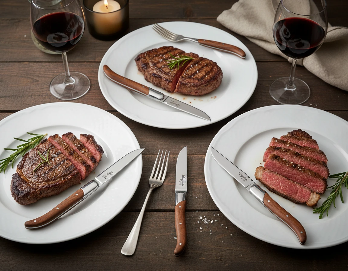 Laguiole Biffkniver Rosewood 6 stk. 30-LG0023 by Laguiole By Hâws color Brun/Silver