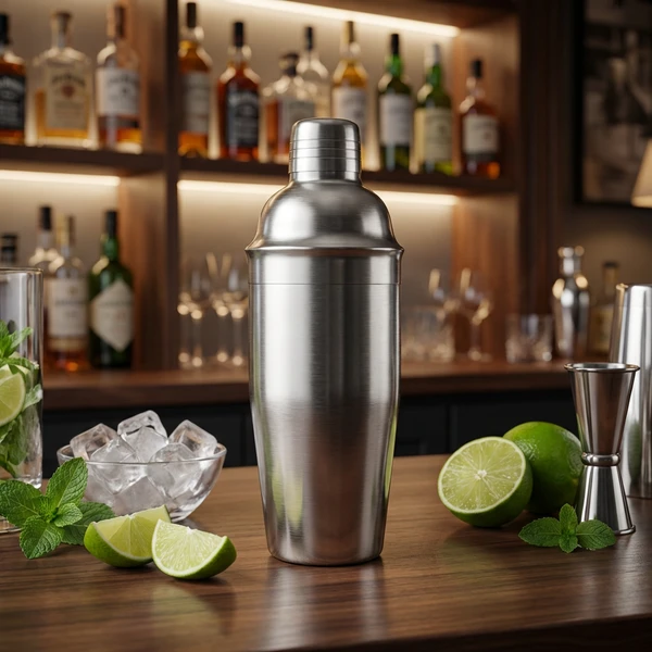 Matt 3-delt cocktailshaker 750 ml CG-75 by Barlife color Silver