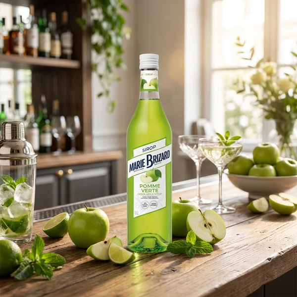 Marie Brizard Sirup de Pomme Verte / Grønne Epler 61074 by MARIEBRIZA color Grön