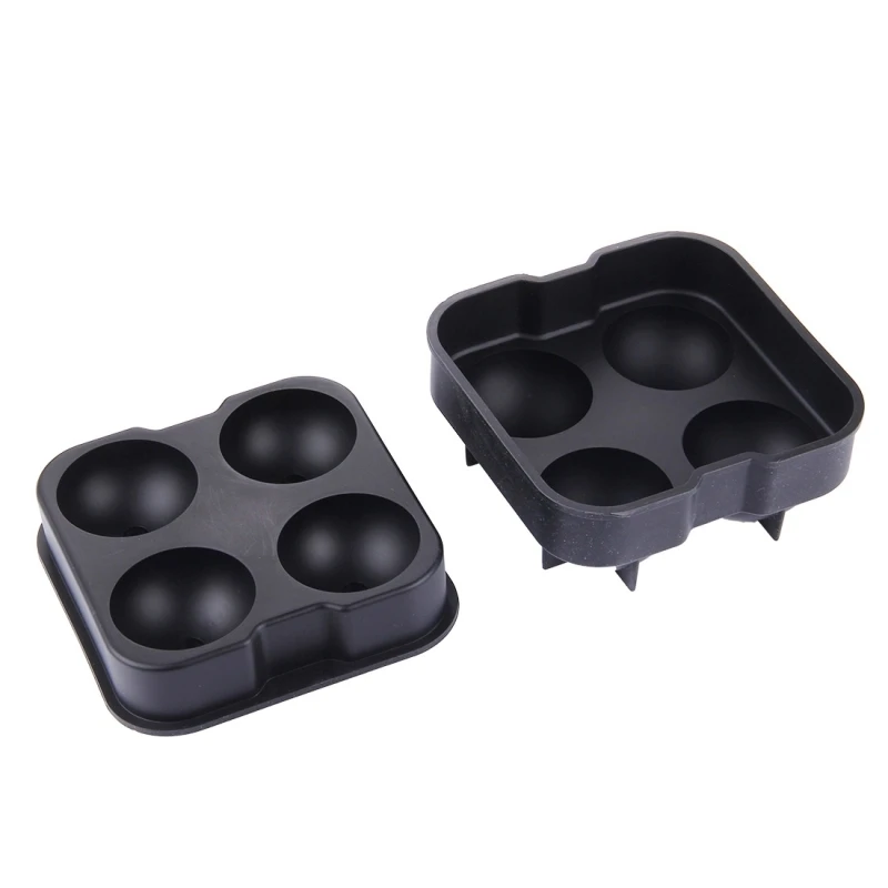 Silikon Iskuleform for 4 iskuler ICMD0008 by Barlife color Svart