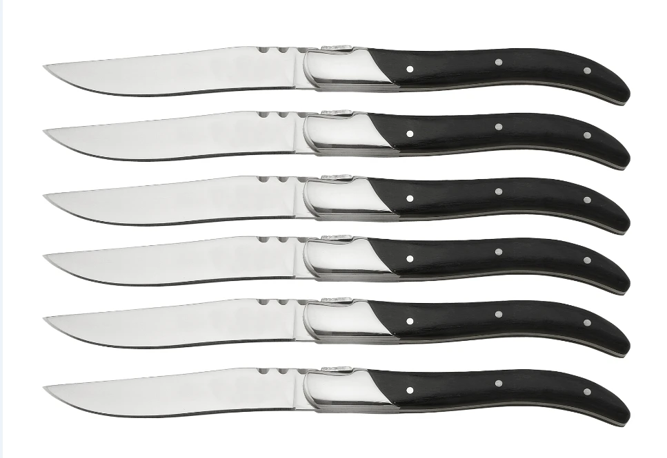 Laguiole By Hâws Biffkniver Sort 6 stk 30-LG0020 by Laguiole By Hâws color Svart