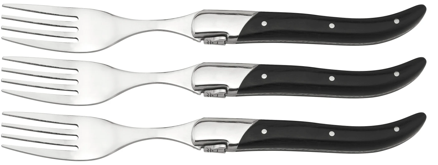 Laguiole Steakgafler Sort 6 stk 30-LG0020G by Laguiole By Hâws color Svart