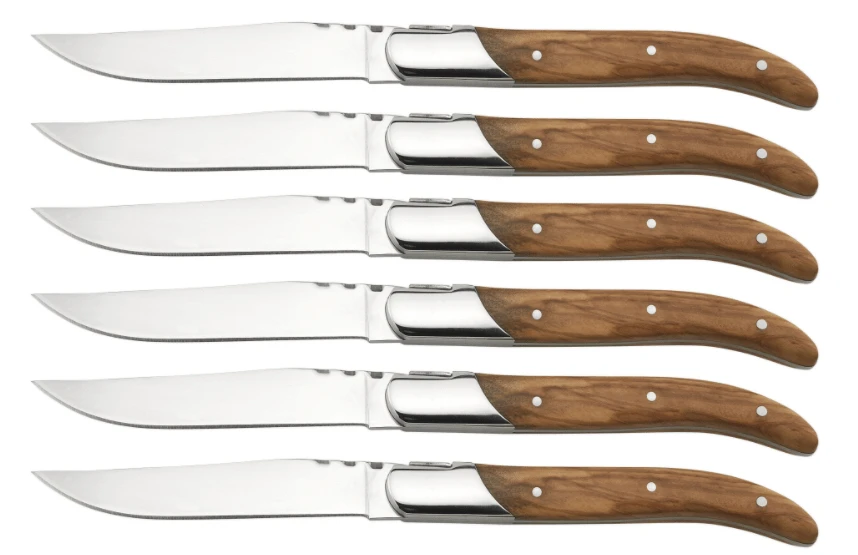 Laguiole by Haws Biffkniver i gaveeske - 6 stk. 30-LG0022 by Laguiole By Hâws color Silver
