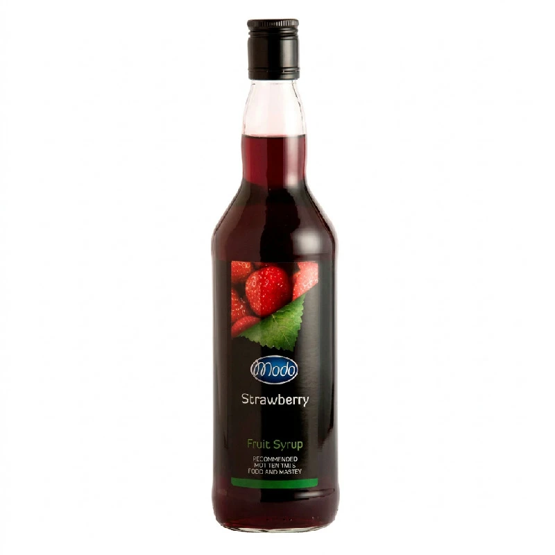 Modo Jordbær Syrup, PET FL 75 M9 by MODO color Svart