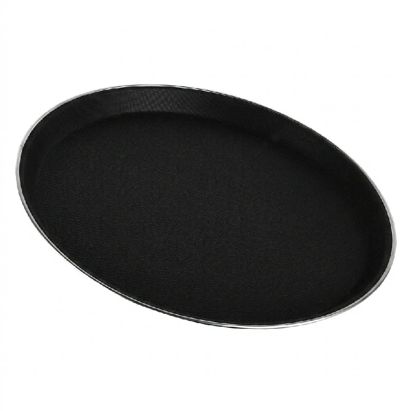Servitørbrett nonskid fiberglass Ø28cm ST20025 by Steel-Function color Svart