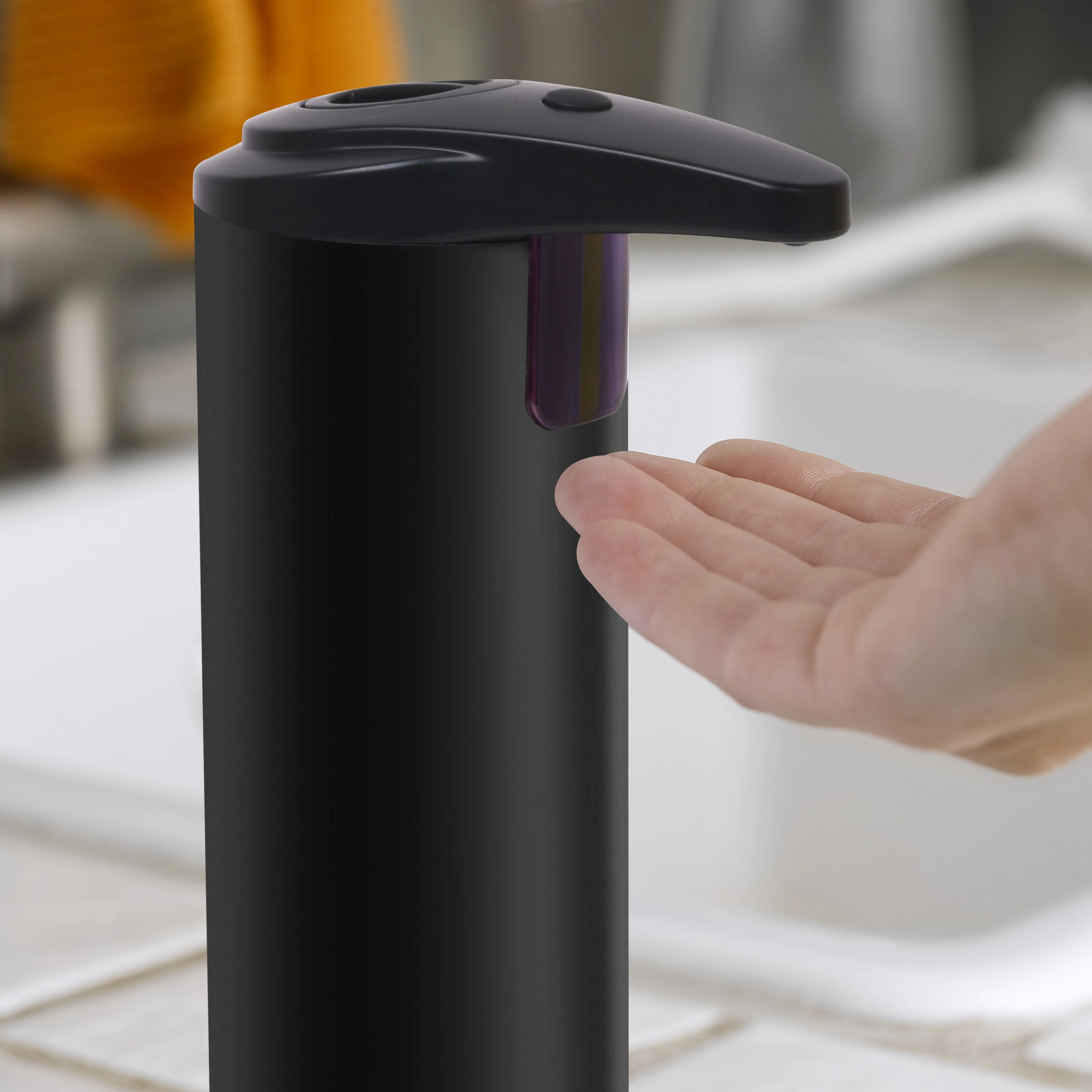 Svart berøringsfri dispenser m/sensor 200ml ST60016 by Steel-Function color Svart