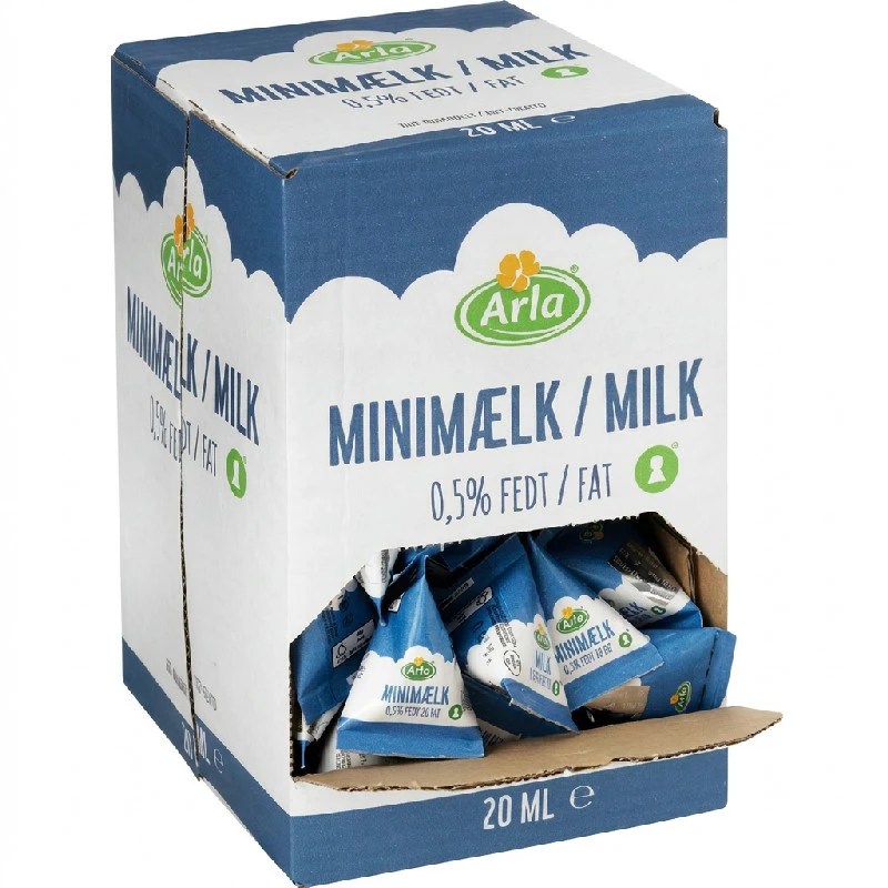 Kaffemelk, Mini 0,5% (100x20ml) 99955 by Eclat color Svart