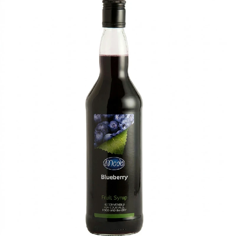 Modo Blåbær Sirup, PET FL 75 M02 by MODO color Blauw