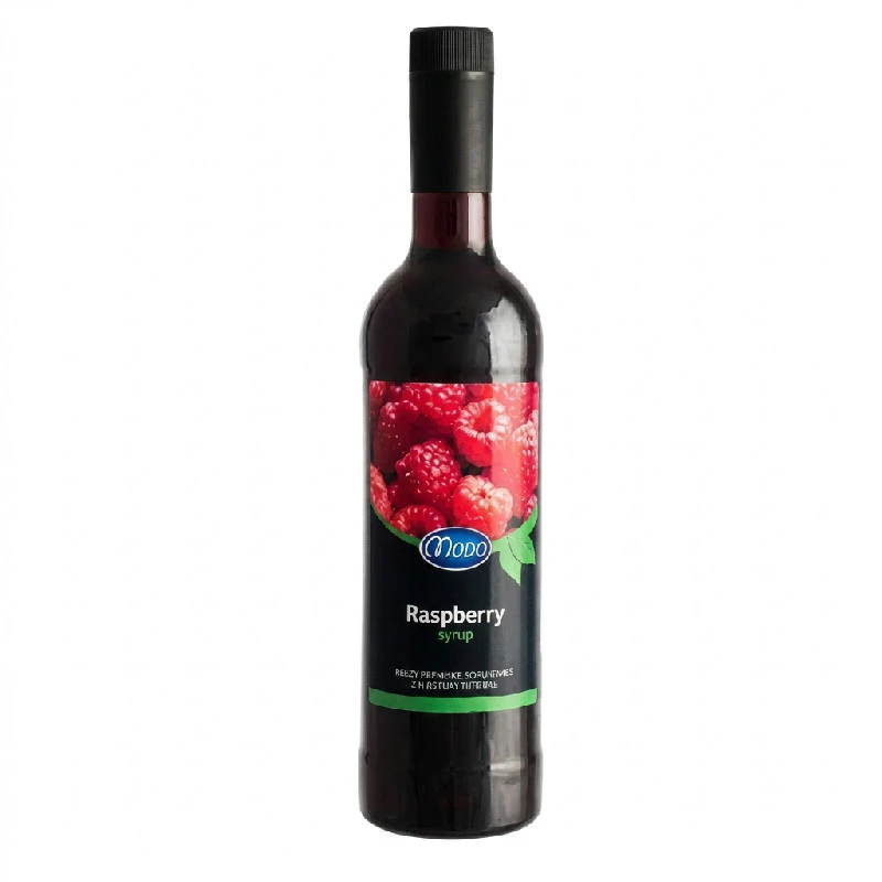 Modo Hindbær Syrup, PET FL 75 M16 by MODO color Svart