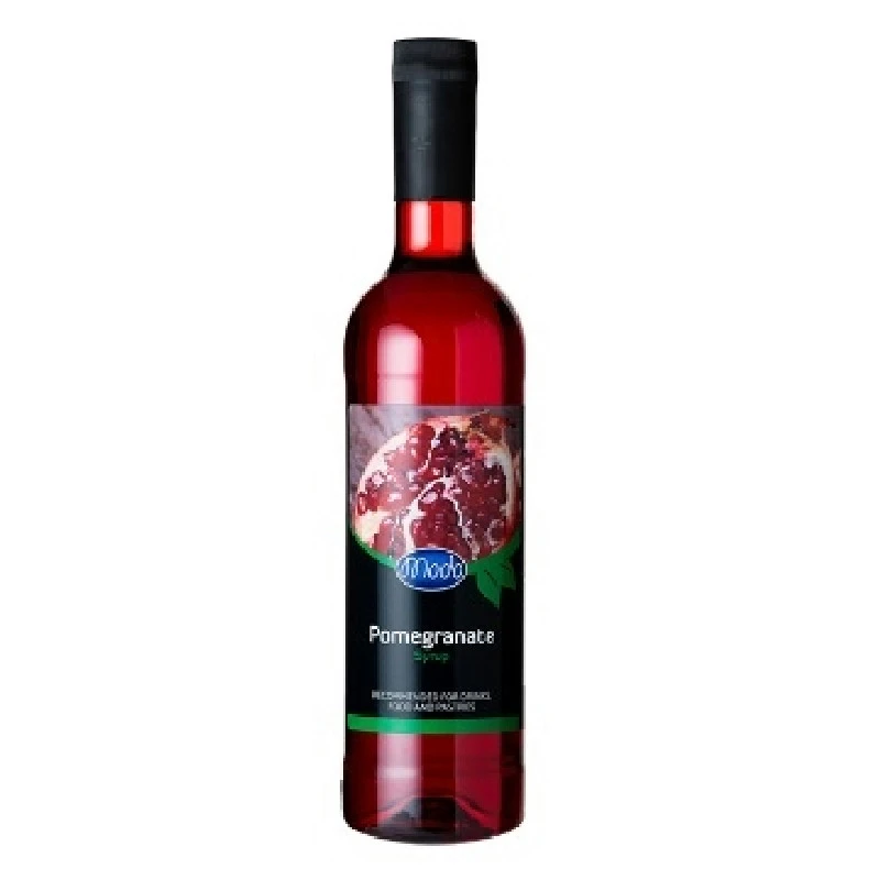 Modo Granatæble Sirup, PET FL 75 M58 by MODO color Svart