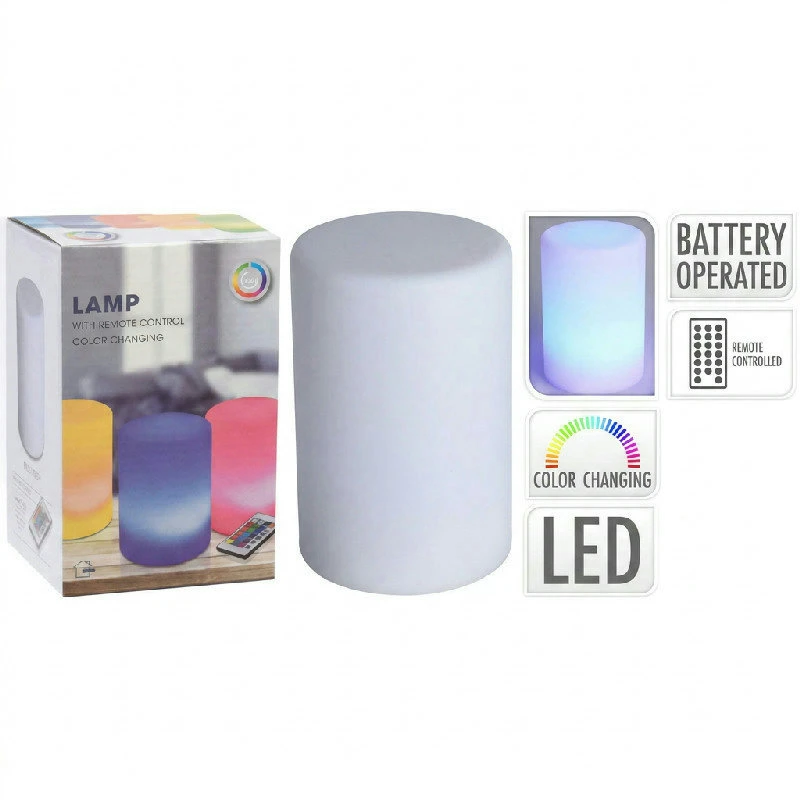 Bordlampe med fargeskiftende LED inkl. fjernkontroll 2400340 by Koop color Monivärinen