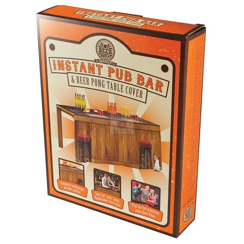 Instant pub bar og beer pong-duk 190 x 180 cm BR39124 by Koop color Svart