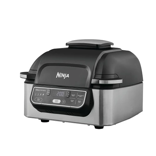 Ninja Foodi Health Grill & Air Fryer, 1750 Watt, 5 Programmer 100-AG301EU by Ninja color Svart/grå