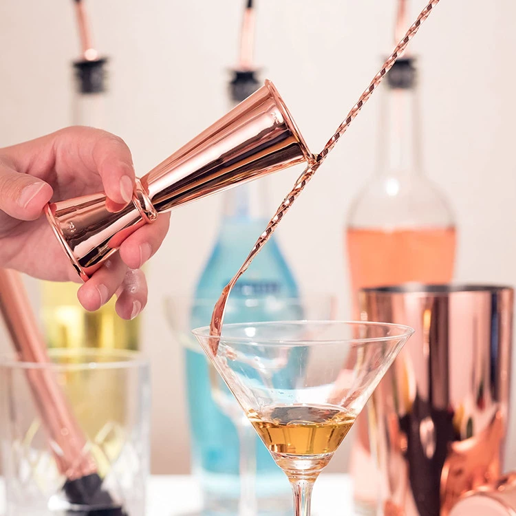 Cocktailshakersett med 11 deler - Kobber CG-TJ16 by Barlife color Koppar