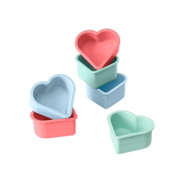 Lurch Flexiform mini hjerteformer Mini 6 stk. LU83019 by LURch color Svart