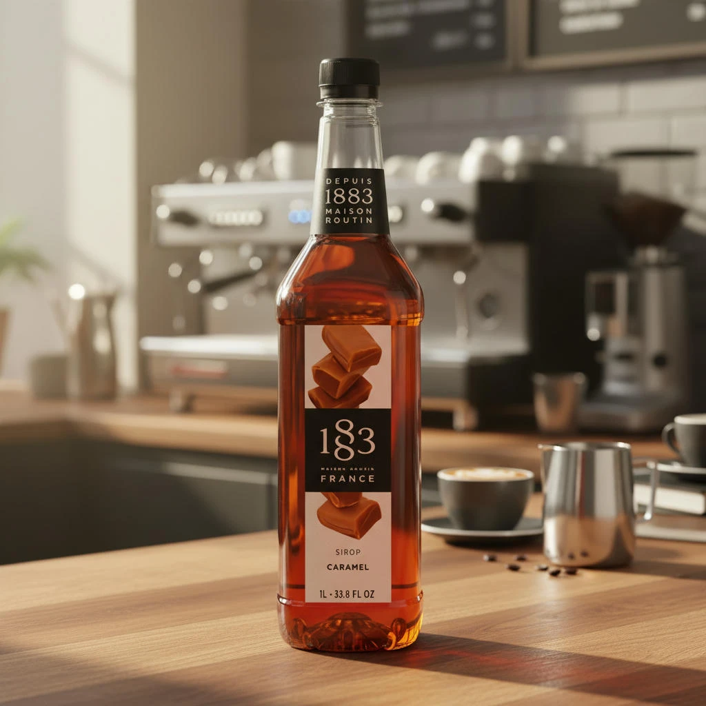 1883 Karamell Sirup PET 17-4302 by 1883 color Svart