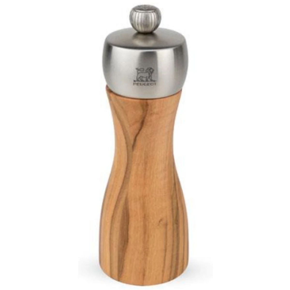 Peugeot Fidji Pepperkvern 15 cm Oliventre/Stål 16061 by Peugeot color Braun/Stahl