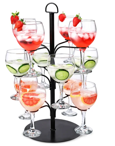 Cocktailtre til 12 glass, sort 24654 by Drink color Svart