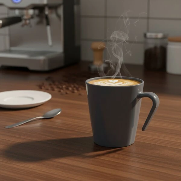 Kaffe Stack, mørkegrå 27 cl 400120-DG PP by GLASS4EVER color Svart