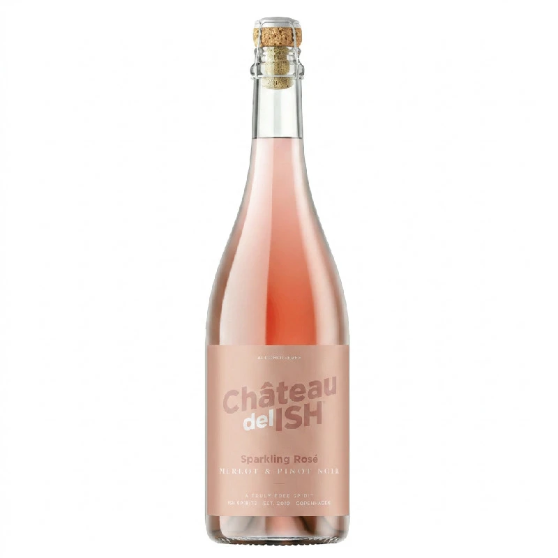 Chateau del ISH Sparkling Rosé, Alkoholfri 75 cl 30411 by Chateau color Svart
