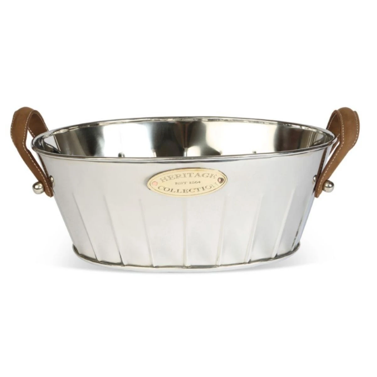 Heritage Champagnebad med Lærhåndtak 7412OVL-LH by Culinary Concepts color Svart