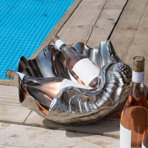 Musling vinflaskeholder i rustfritt stål UA-41028 by Culinary Concepts color Svart